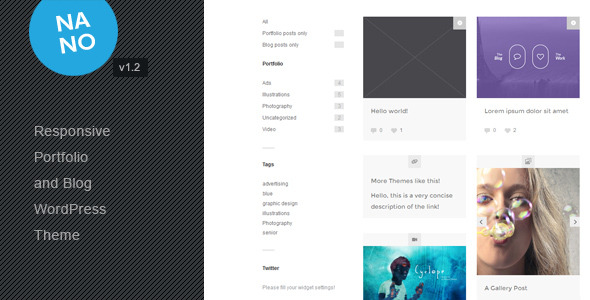 Nano – Responsive Portfolio and Blog Theme