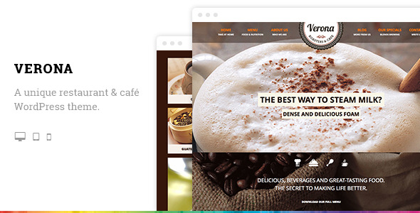 Verona Restaurant Cafe Responsive