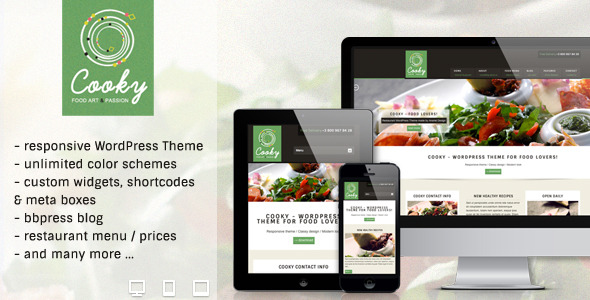 Cooky Restaurant Responsive