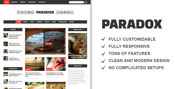 Paradox Premium WordPress Magazine